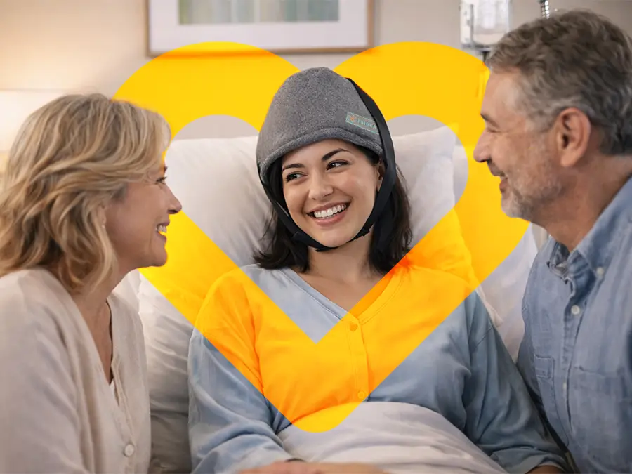 FRIOCAP en uso: gorro y geles